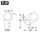 Combined Ball Corner and Brace - Pack of 4